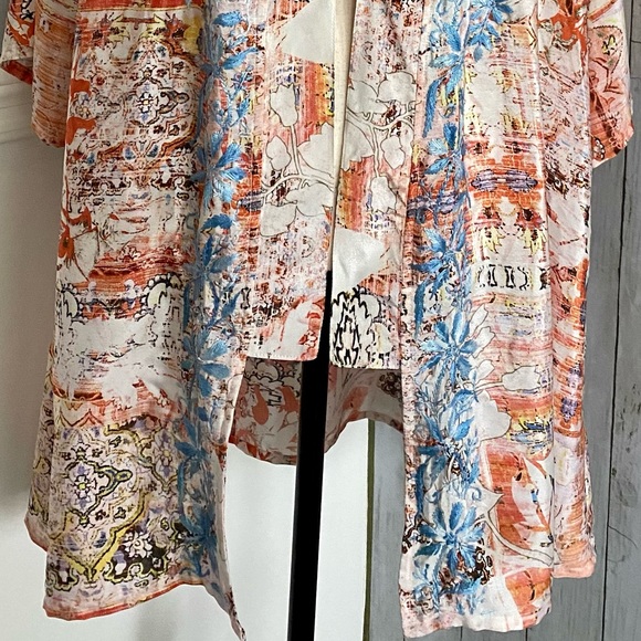 New Karyn Seo Silk Blend Open Front Kimono Jacket - Picture 10 of 15